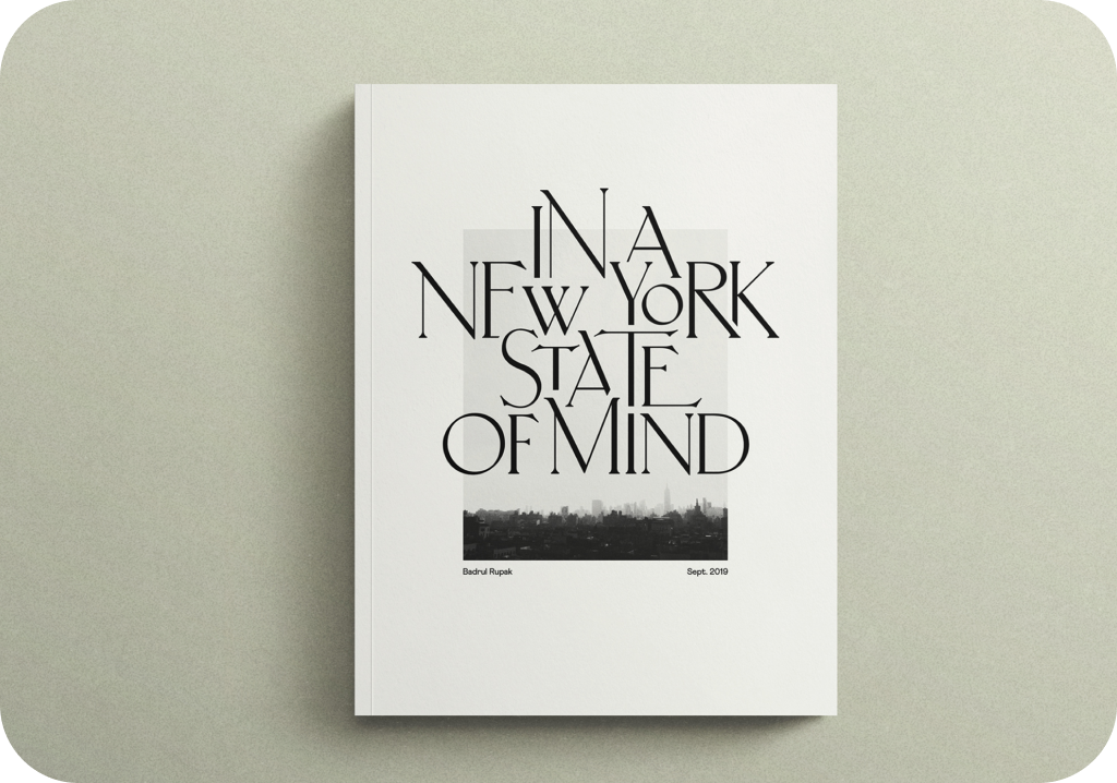 New york state of mind black and white zine